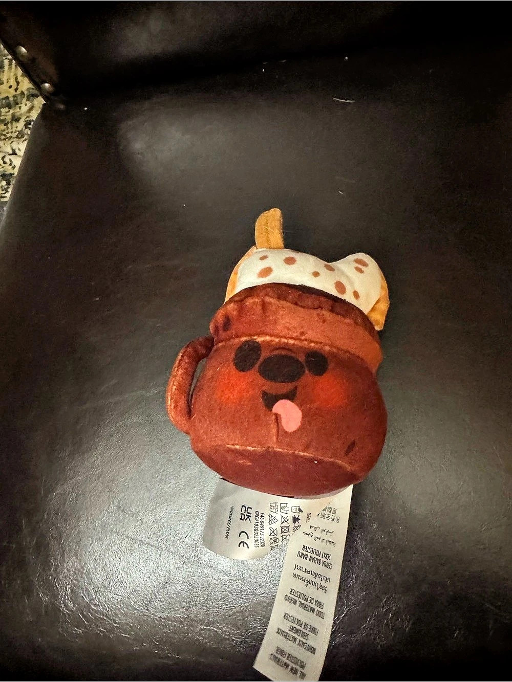 Disney Stitch Attacks Snacks Hot Chocolate Plush Brown & White